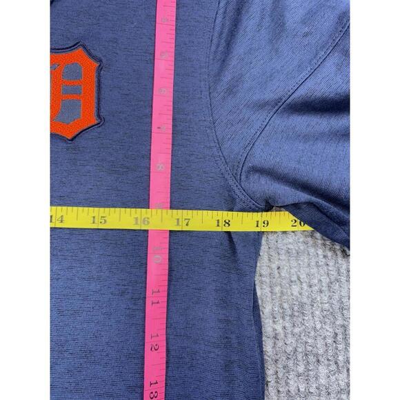 NIKE BSBL Detroit Tigers Polo Shirt Small Navy Blue Golf MLB Performance - Picture 9 of 9